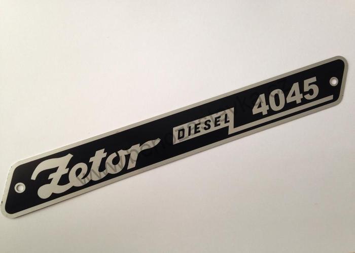 Nápis Zetor 4545 hliník - Zetor 4545