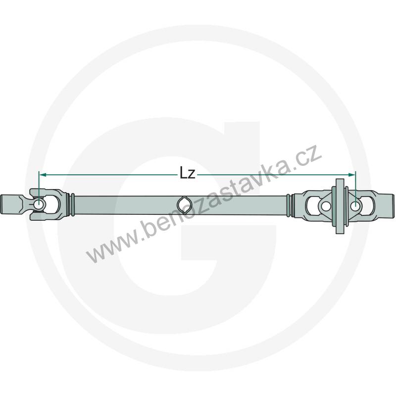 Kardan - kloubová hřídel Lz 1210 - F 258, profil G7/G8