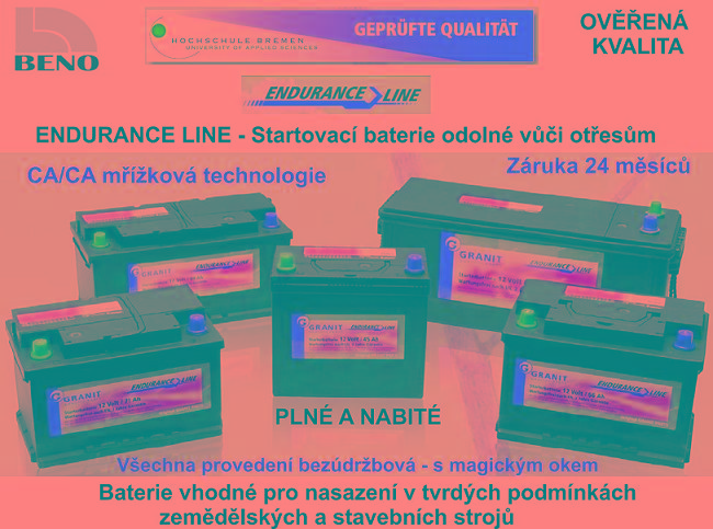 Autobaterie Endurance Line 12V 80Ah 660A - 315x175x190 - Bezúdržbová