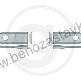Nože pro bubnový žací stroj - Granit 95x45 pravý