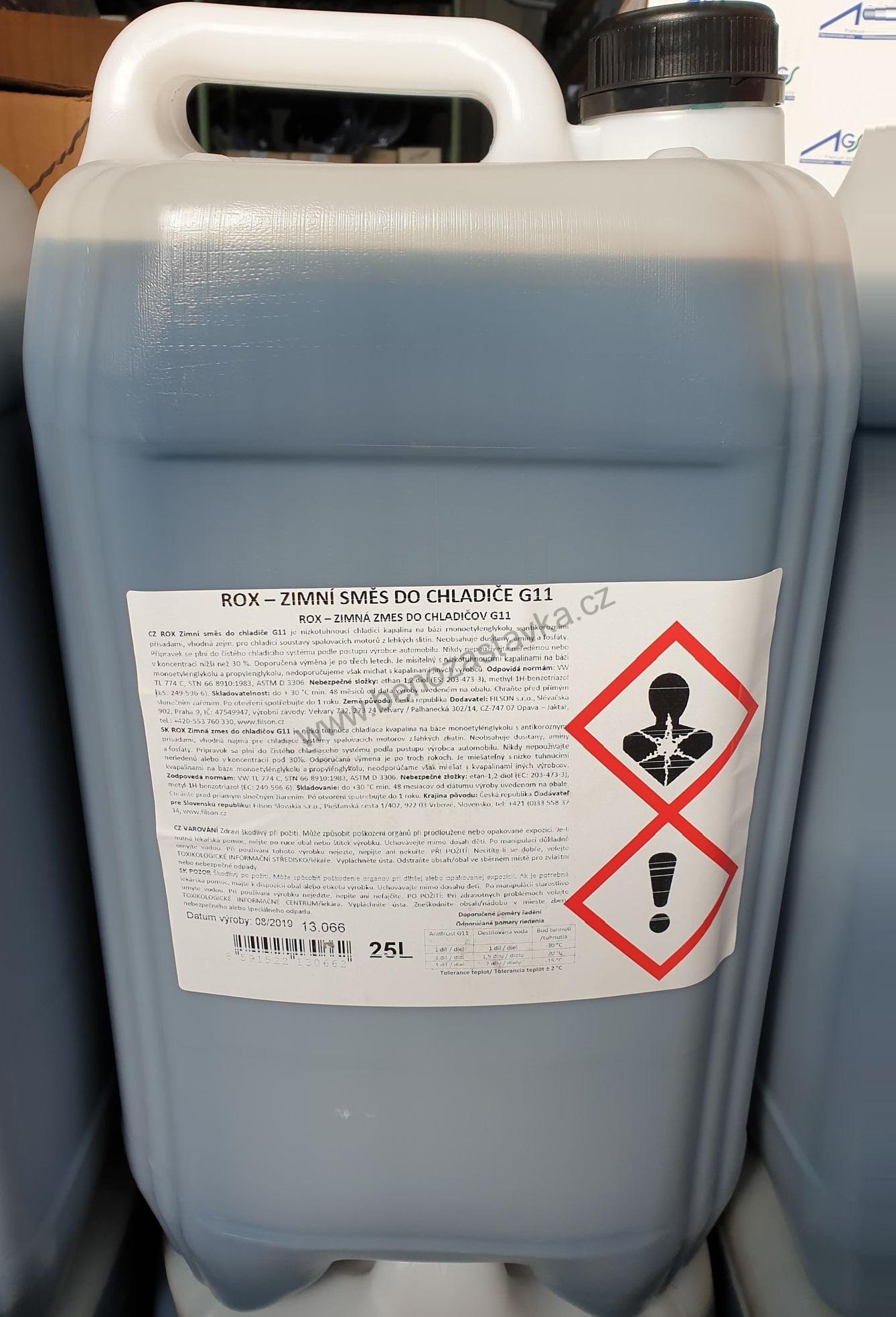 Nemrznoucí chladící kapalina Antifreeze - 25L - G11 - Carlson