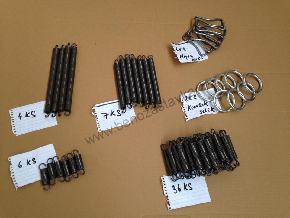 Sada pružin a článků pružinové sedačky - Zetor 25