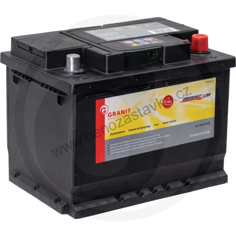Autobaterie Endurance Line 12V 64Ah 610A - 242x175x190 - Bezúdržbová