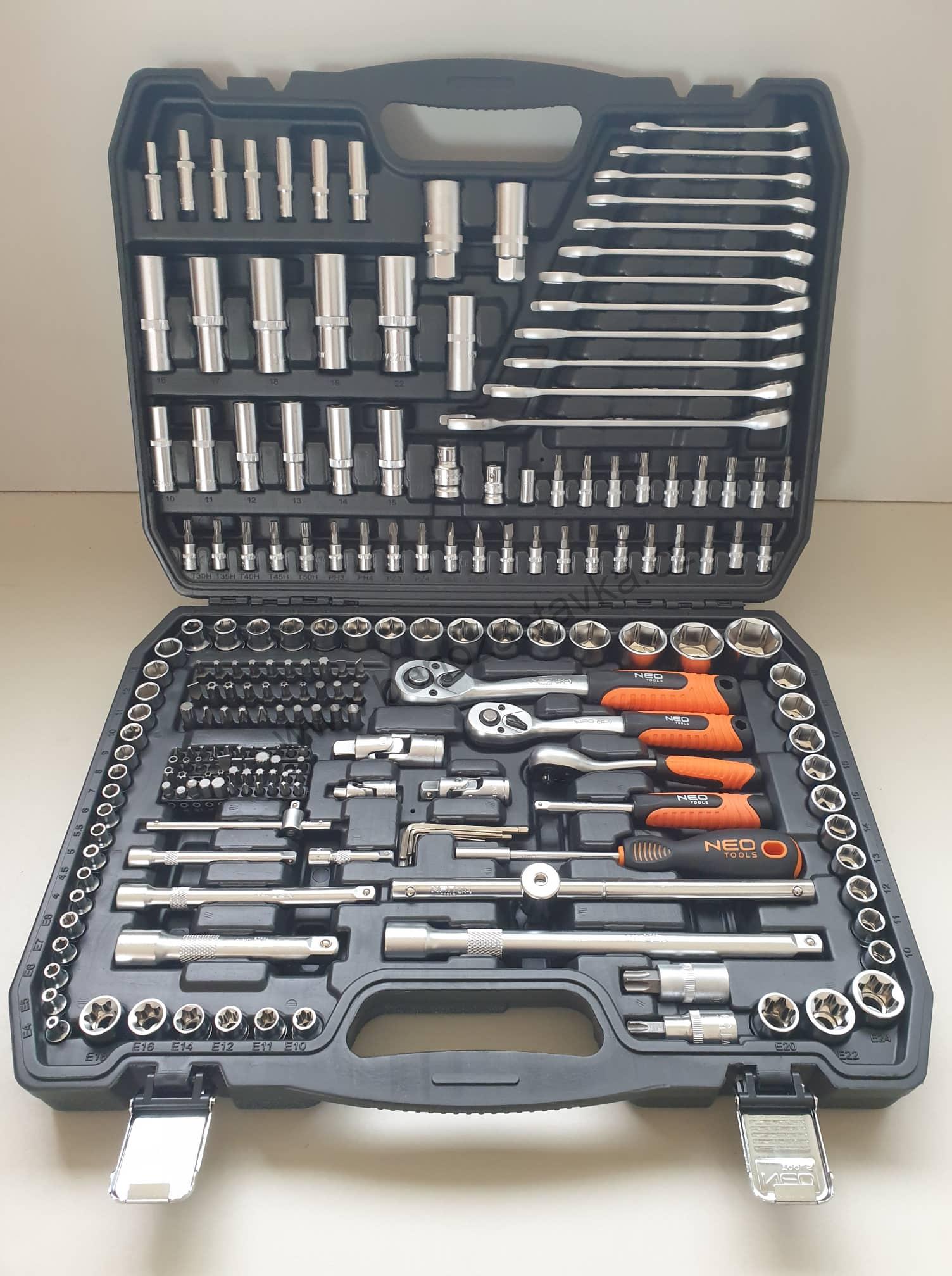 Sada Gola 1/2"-1/4"-3/8" 216ks NEO TOOLS