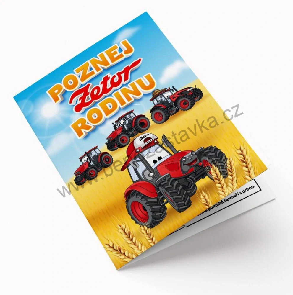 Omalovánka Poznej Zetor rodinu CZ