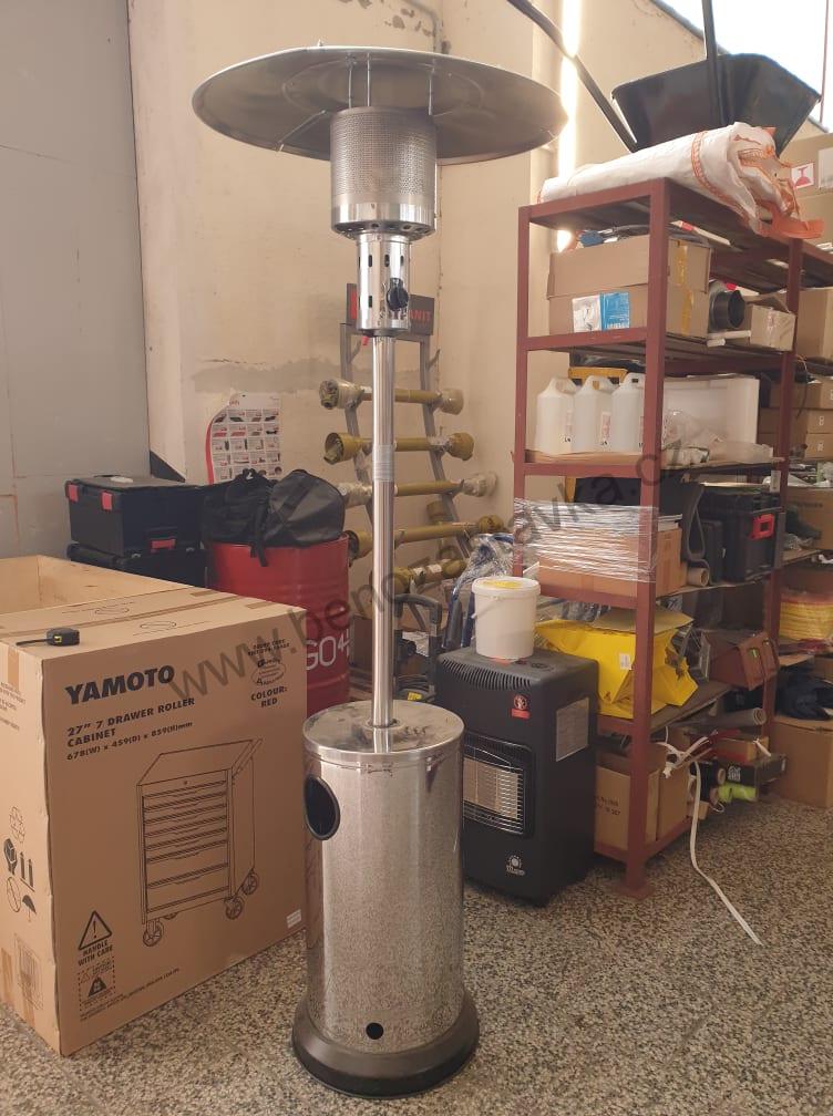 Venkovní plynové topidlo Activa - ohřívač vzduchu /zahradní/ - hříbek - 12kW NEREZ