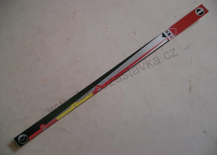 Štítek regulační hydrauliky - Zetor URI