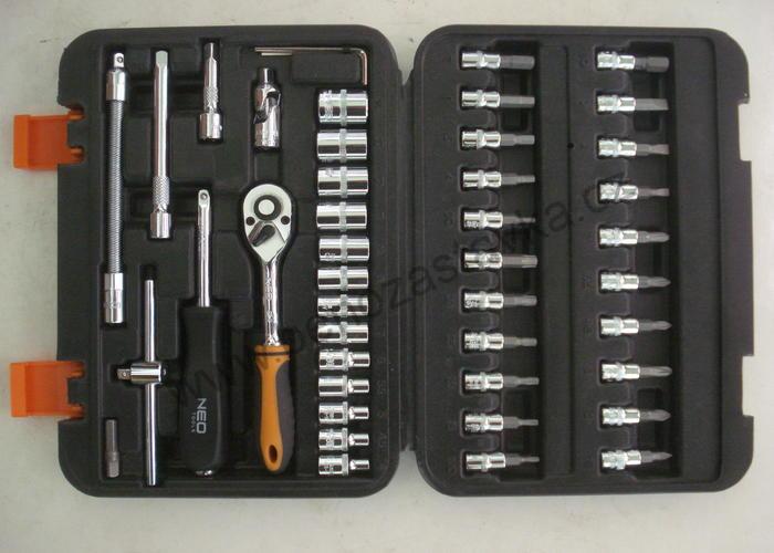 Sada gola 1/4" 46ks NEO tools