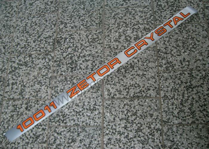 Nápis Zetor Crystal 10011, pravý - Zetor URII
