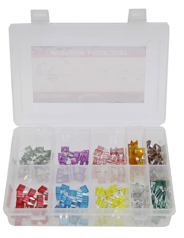 Mini pojisteky s plochými kolíky - sortiment 