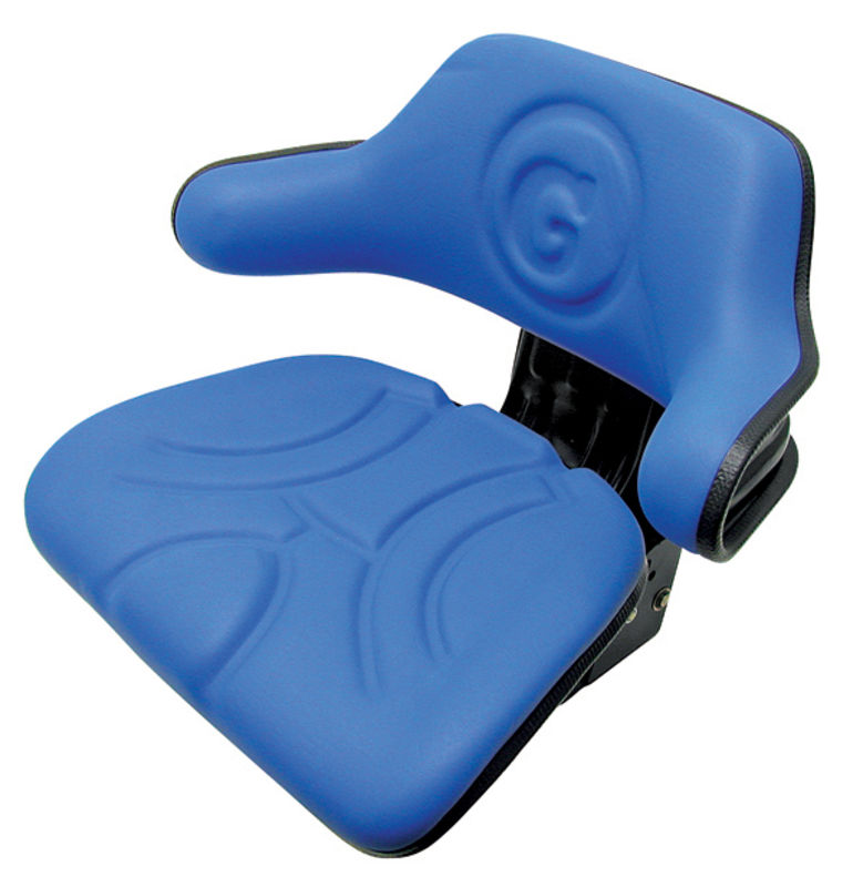 Sedadlo mechanicky odpružené - opěrky- PVC - modrá