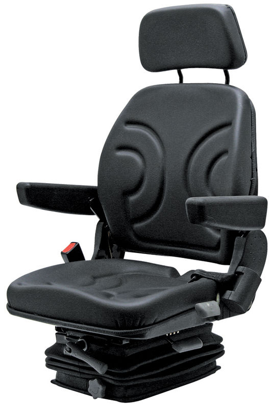 Sedadlo mechanicky odpružené -prodloužená opěradla- PVC - černá