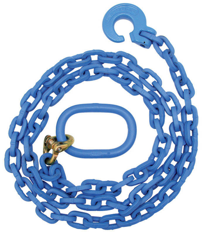 Řetěz 4-hranný 8mm s hákem a okem - jakost 10 - délka 2,5m