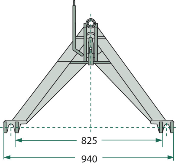 GRANIT Nosný trojúhelník - 825x940 - pro traktory