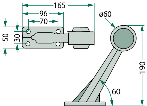 GRANIT Koncová a obrysová světla přímá