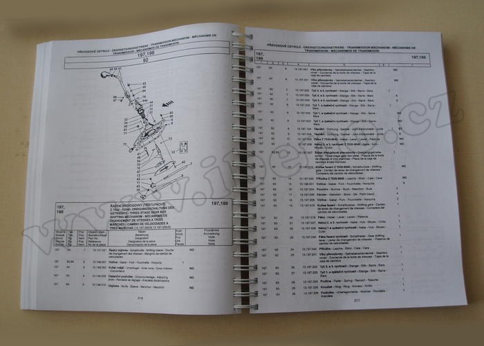 Katalog náhradních dílů Zetor 7520 7540 8520 8540 9520 9540 10540 /P370