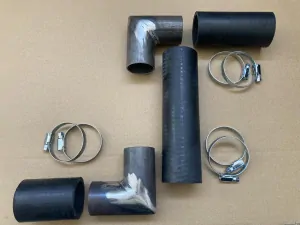 Kompletní sada hadice, kolena a spony - Zetor Super 50