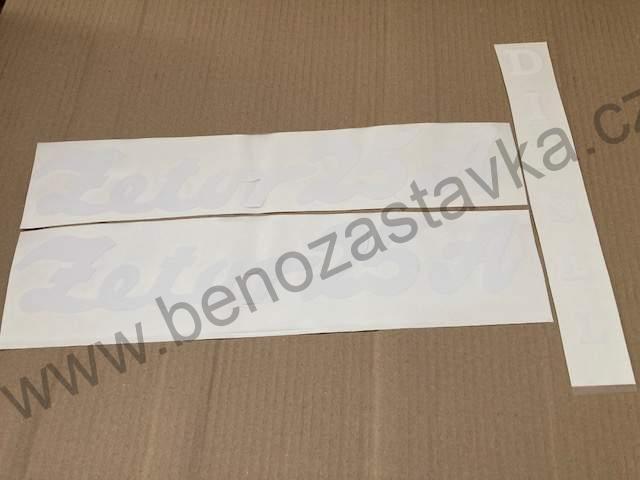 Bílá sada samolepek pro Zetor 25A