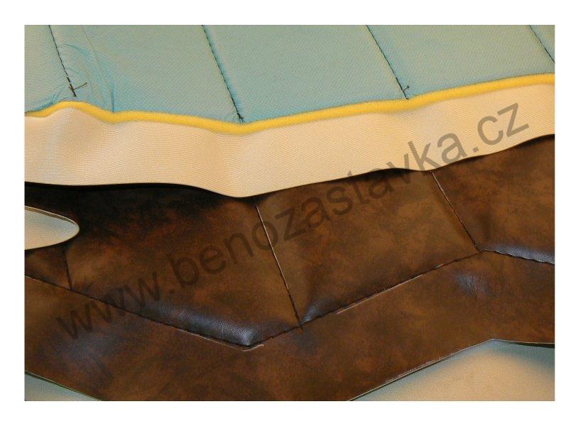 Hnědé čalounění blatníku levé - Zetor URI