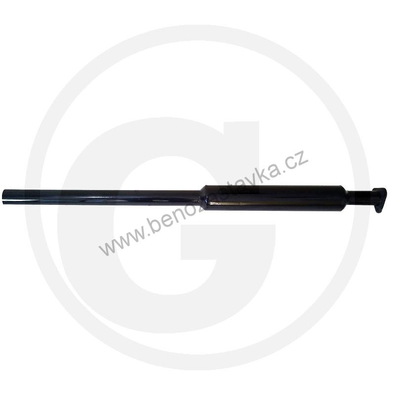 Tlumič výfuku kulatý smaltovaný s uchycením na 3 šrouby - Zetor URI