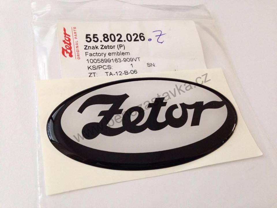 Zetor znak, plastická samolepka