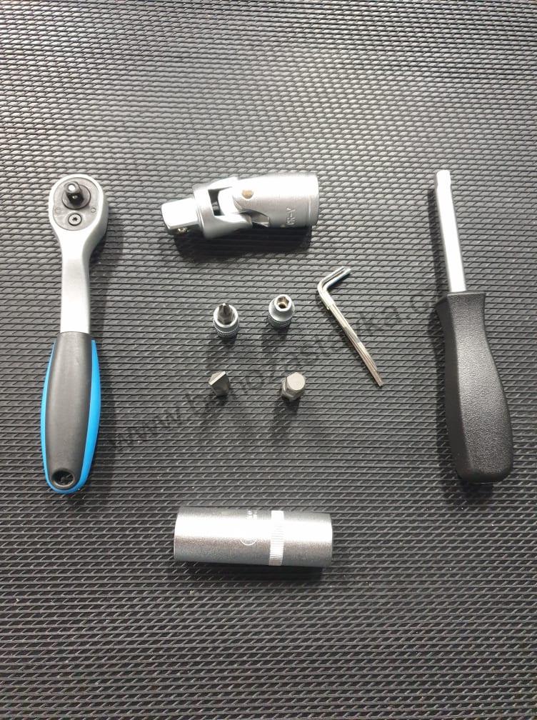 Modul - sada hlavic a ráčen v pěně 2/3 - 1/4"+1/2", 98 ks., 4-32 mm - CONDOR