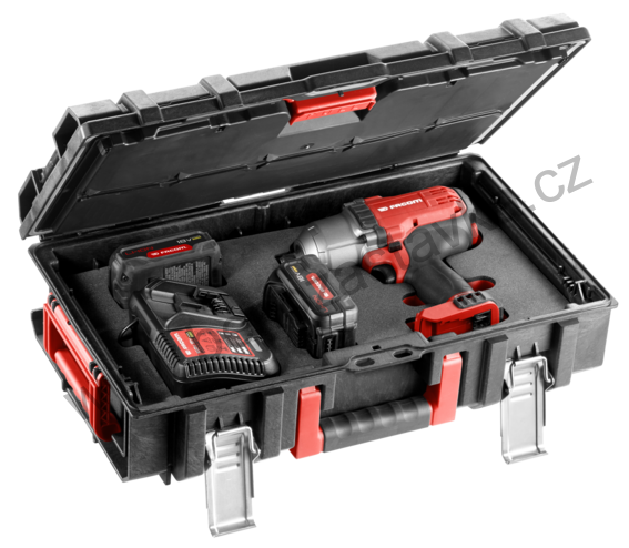 Sada 1/2" rázového utahováku 18V 5,0 Ah s vysokým povolovacím momentem