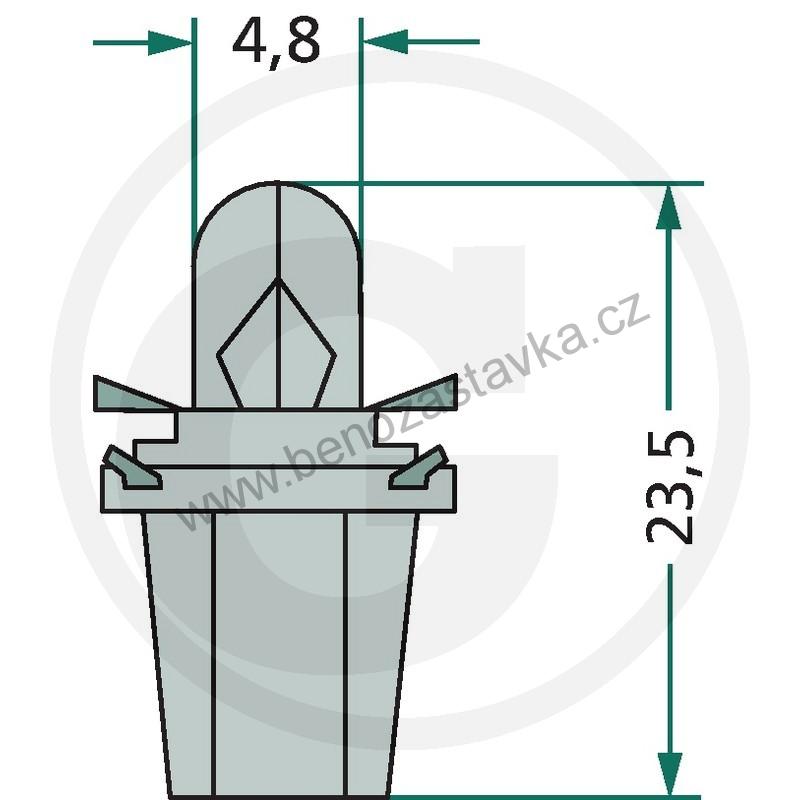 Granit Žárovka 12V/1.2W BAX 10D