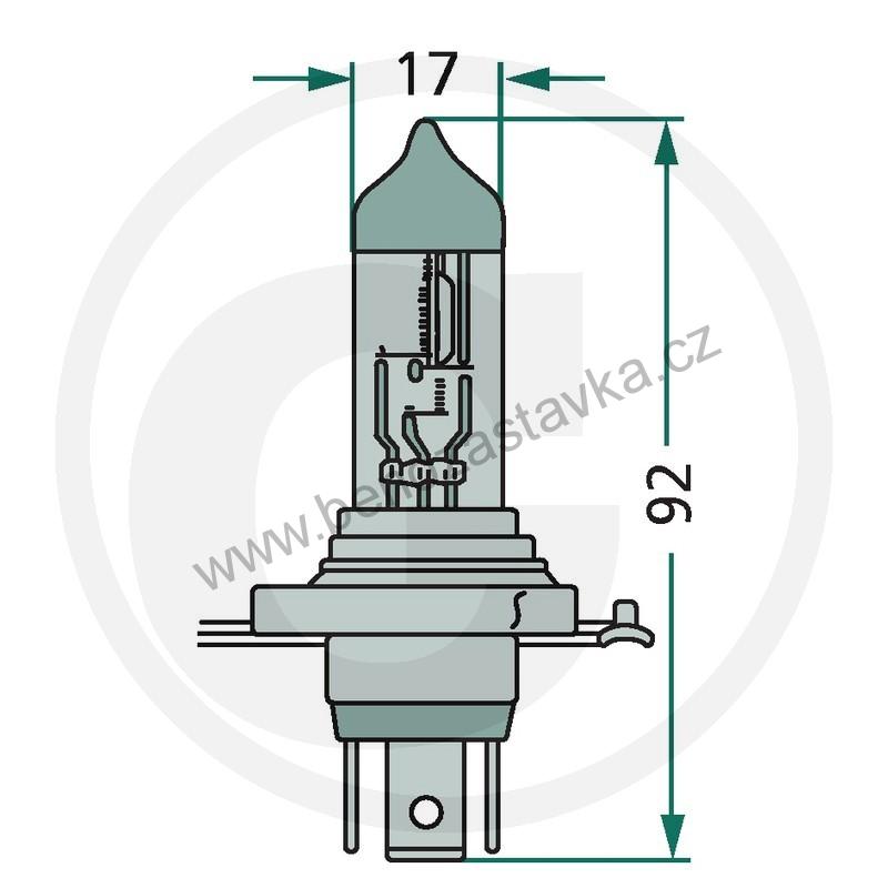 GRANIT Halogenová Žárovka H4 24V / 75/70W