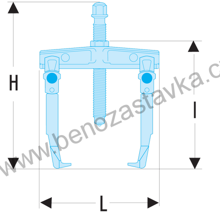 Stahovák se 2 posuvnými čelistmi 25–350 MM - FACOM