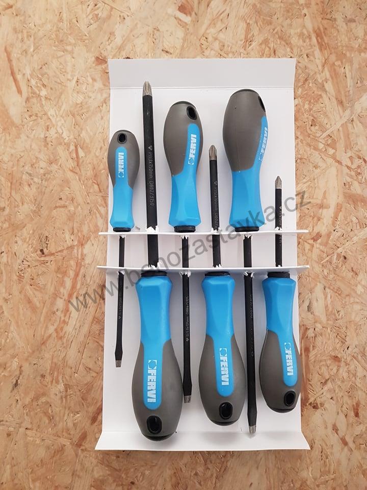 Sada šroubů s diamanotvým hrotem - 6 kusů - FERVI