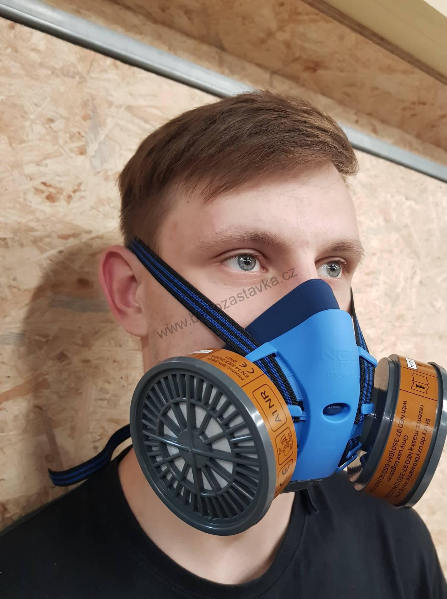 Profi - Polomaska silikonová - na 2 filtry/ NEO - respirátor