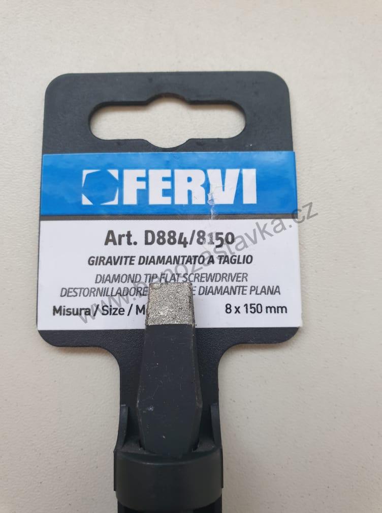 Šroubovák plochý - DIA hrot - 8x150 mm - FERVI