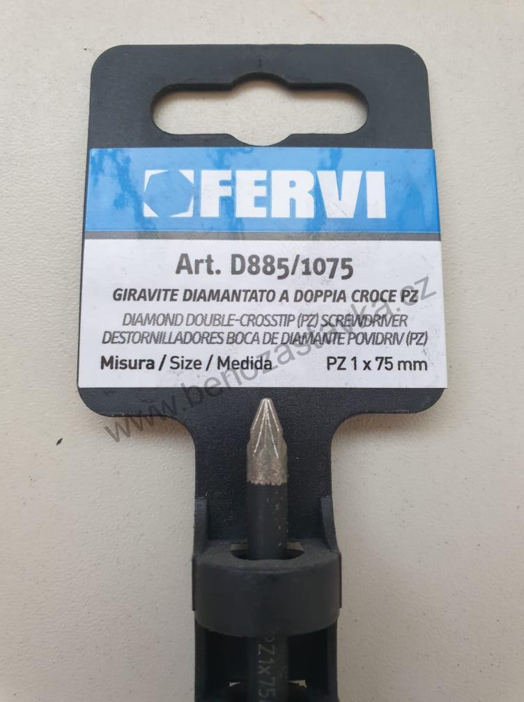 Šroubovák křížový - DIA hrot - PZ 1x75 mm - FERVI