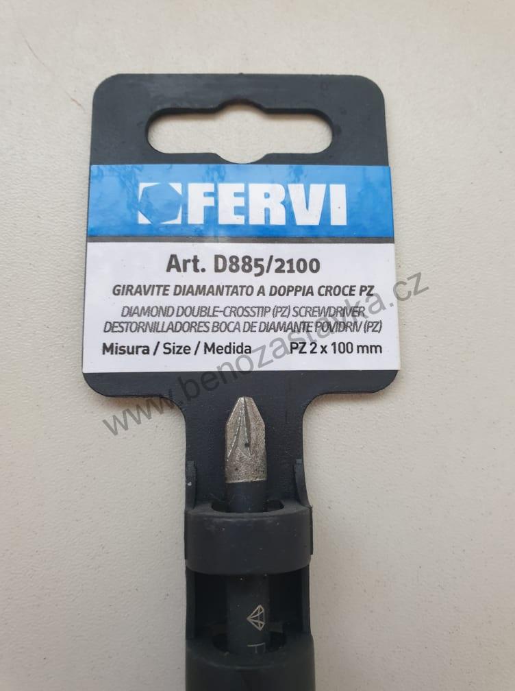 Šroubovák křížový - DIA hrot - PZ 2x1008 mm - FERVI