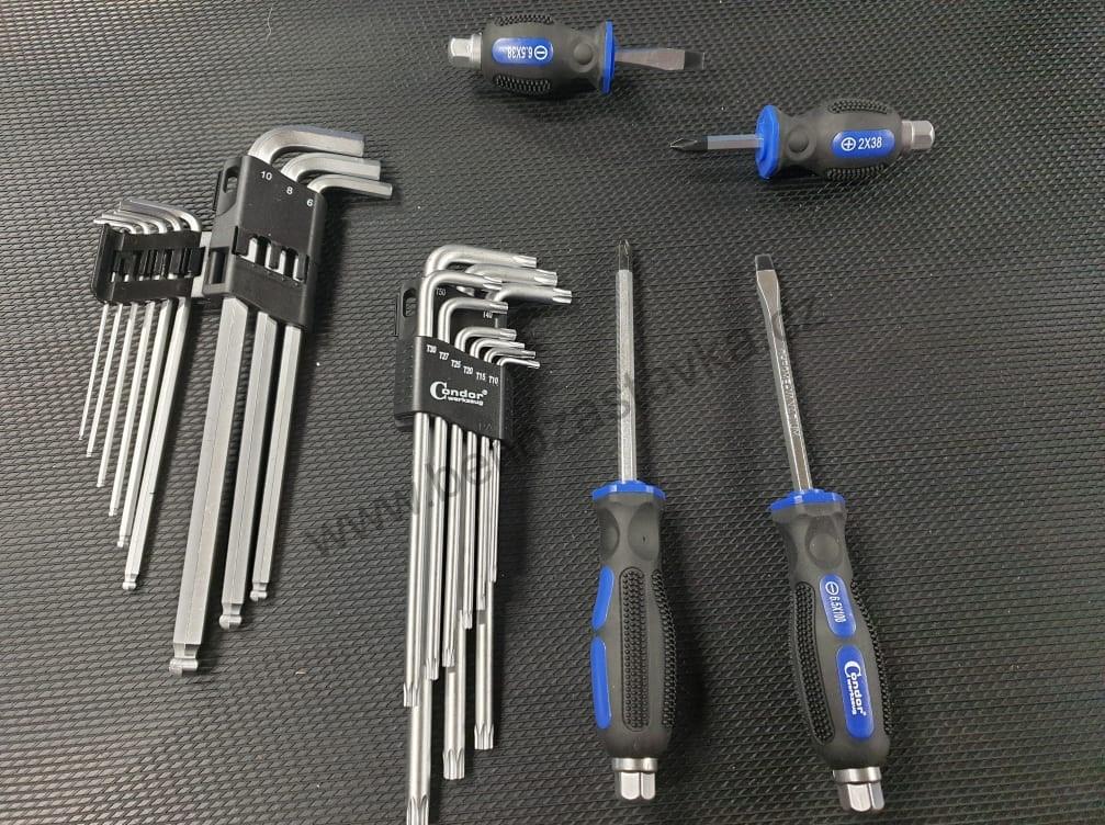 Modul šroubováků a klíčů + imbusy - úderové provedení - 3-10mm, PH0-4 - 2/3 30 kusů - CONDOR