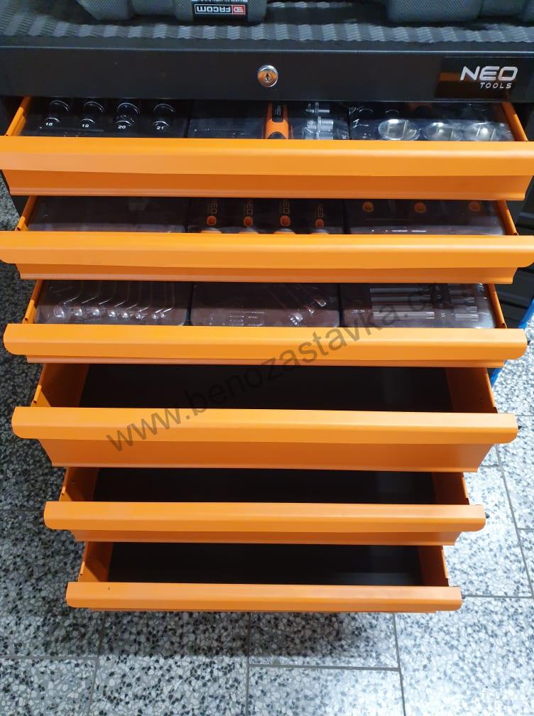Dílenský vozík/vybavený/ + 9 modulů - NEOTOOLS