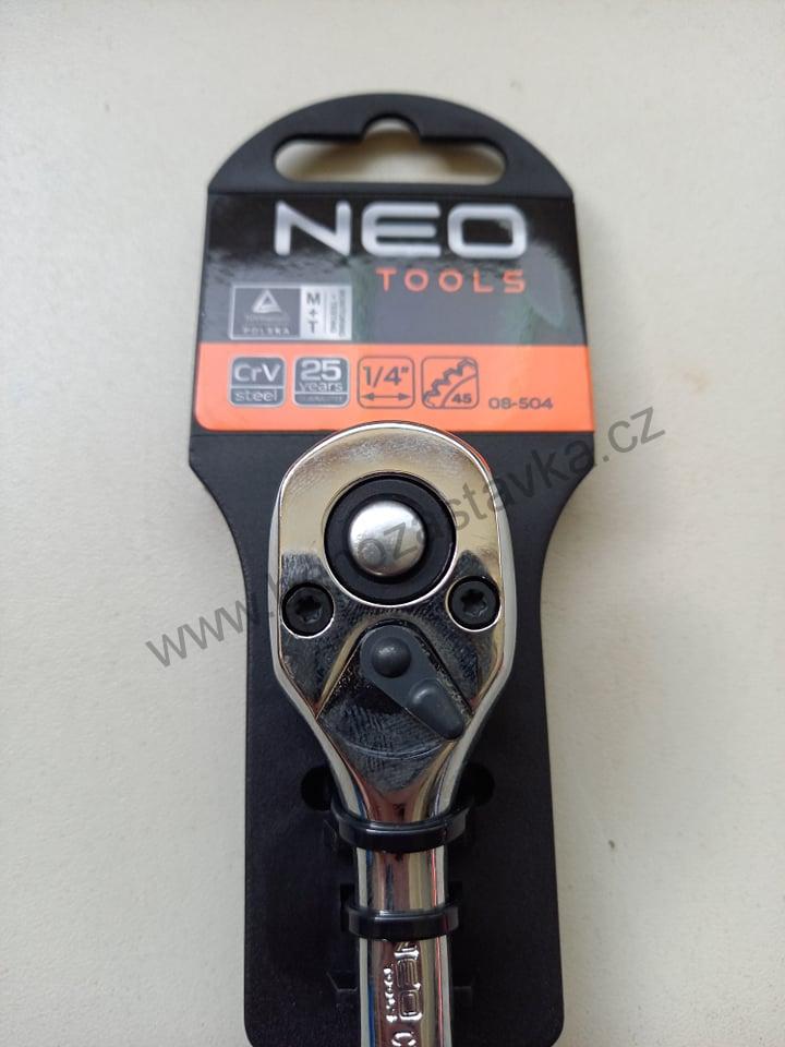 Ráčna přepínací 1/4" 45 zubů - NEO TOOLS