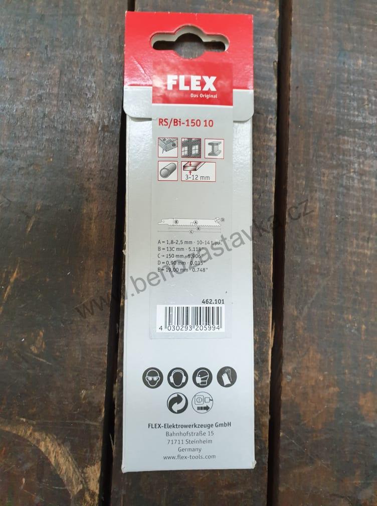 Plátek pro šavlové pily /KOV, DŘEVO, PLAST/ RS/Bi-150 10 VE5 - FLEX