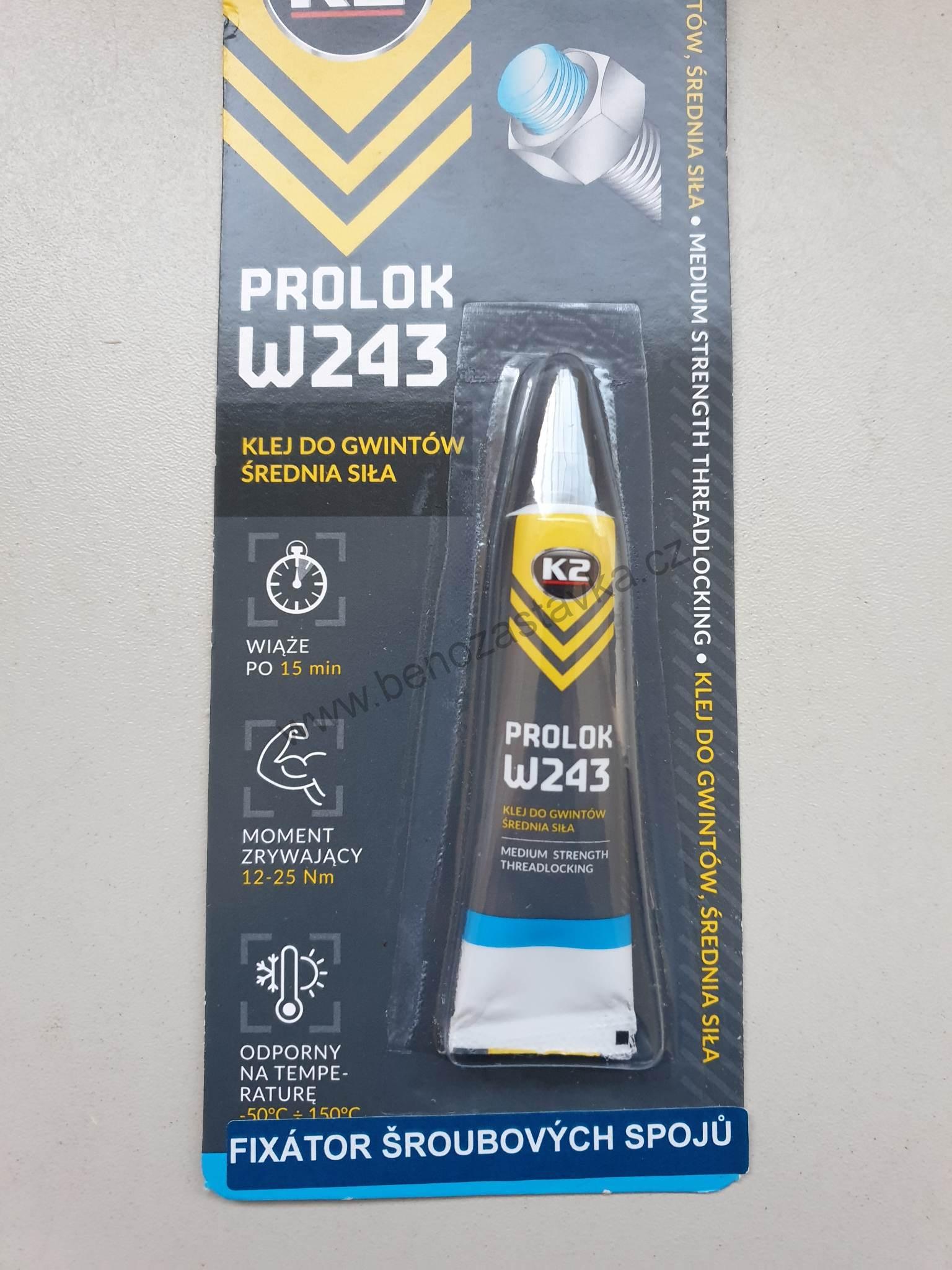 Zajišťovací lepidlo - střední pevnost - 6ml K2 PROLOK W243