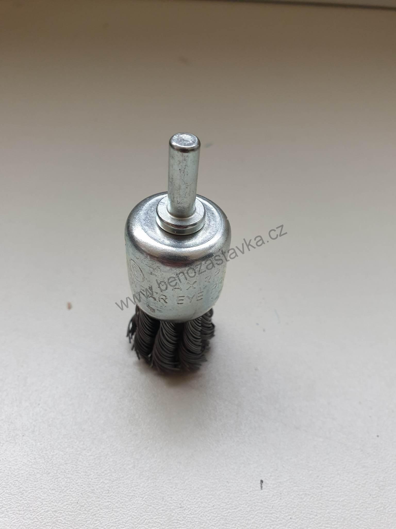 Kartáč koncový - copánkový (22 mm x stopka 6 mm)