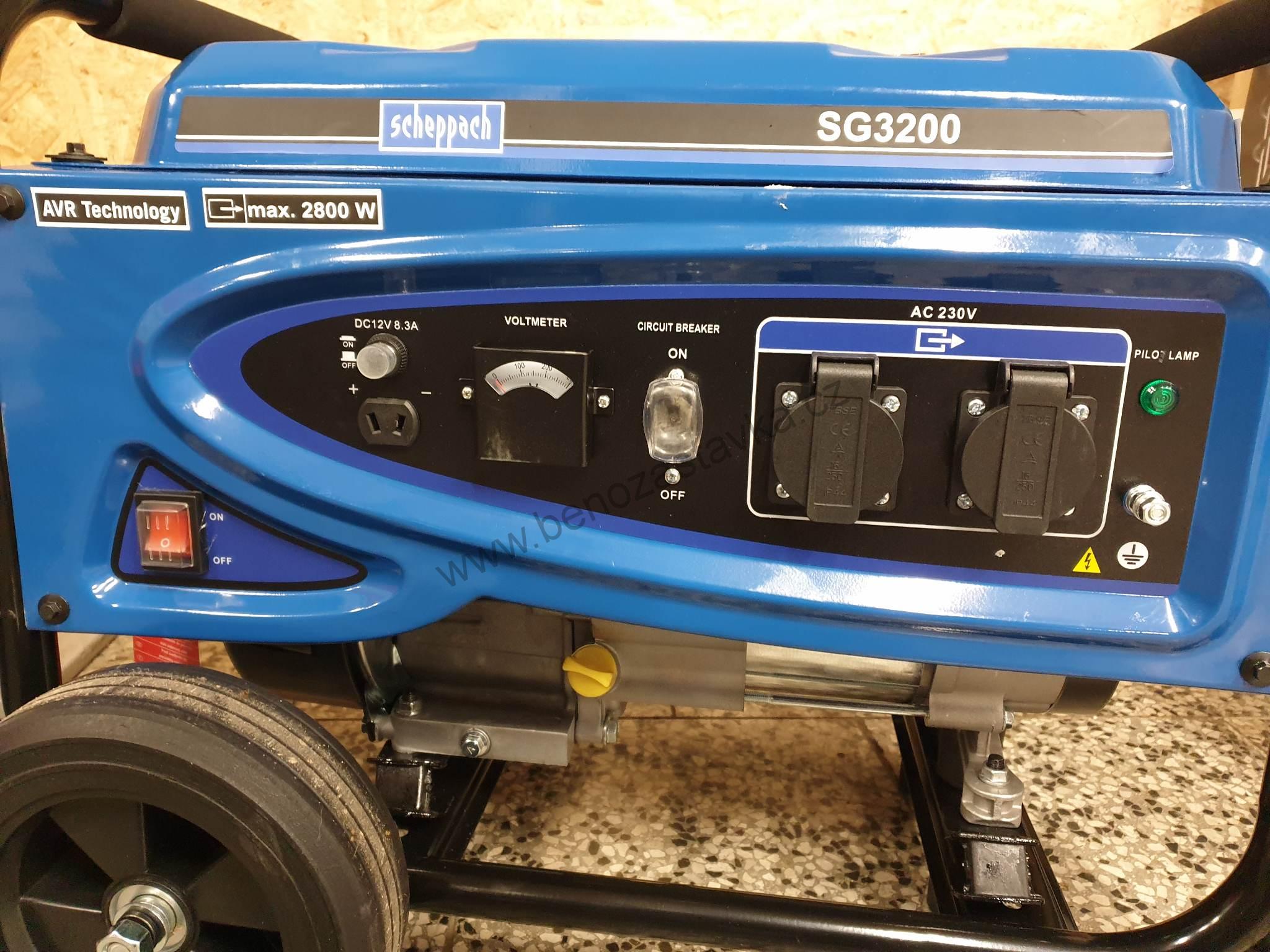 Elektrocentrála rámová SG 3200 2800W s regulací AVR