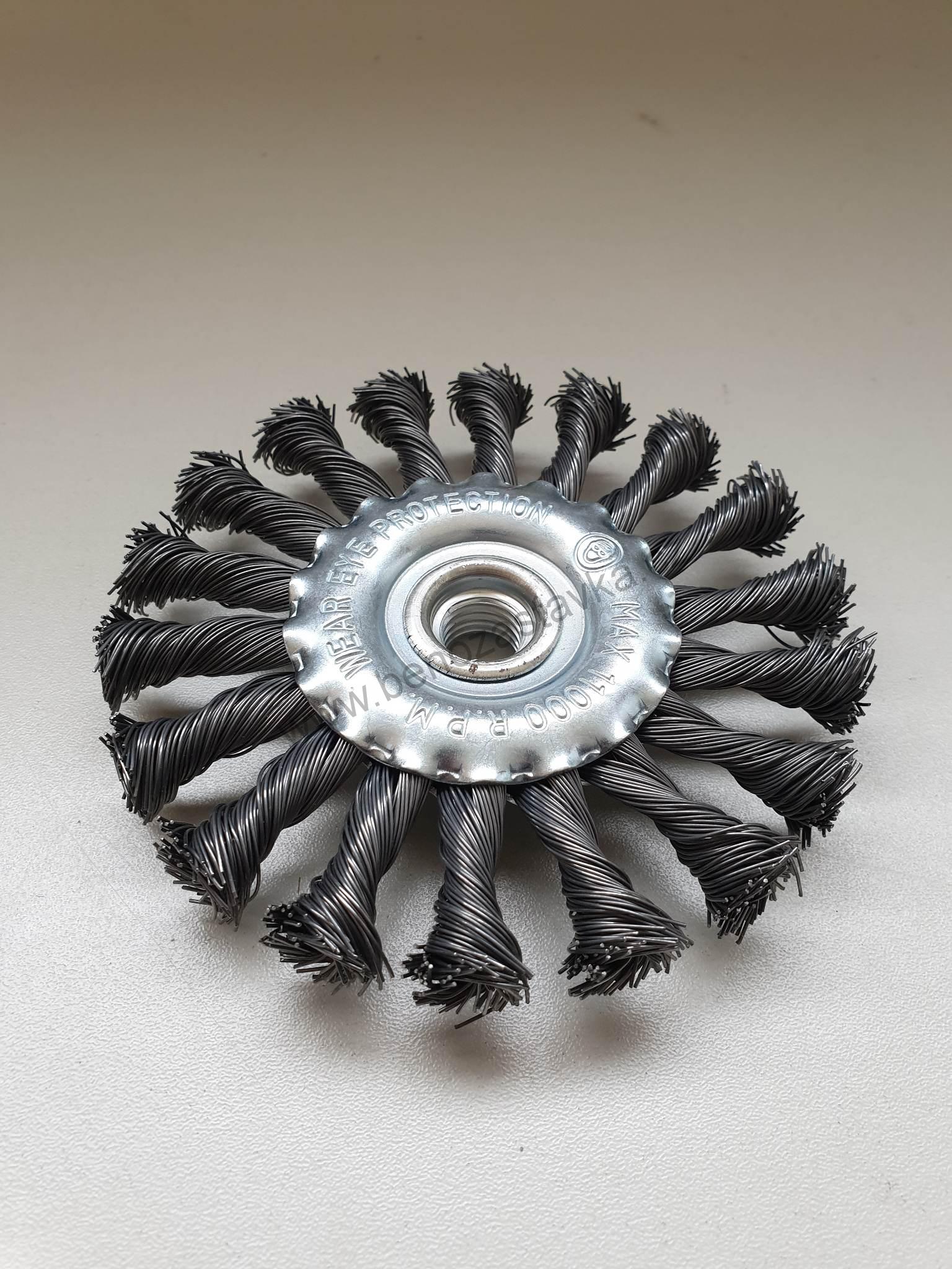 Kartáč hrnkový - copánkový (115 mm x M14)