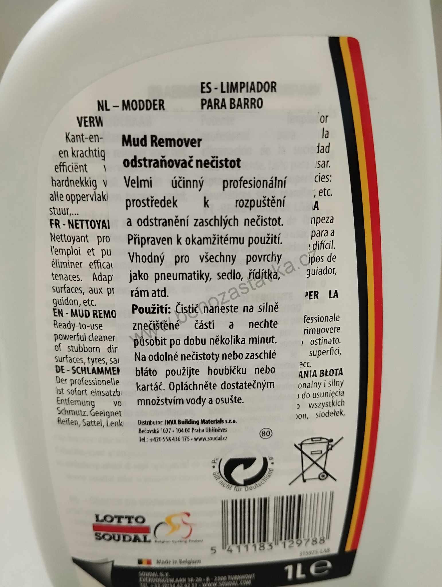 Odstraňovač nečistot 1l MUD REMOVER