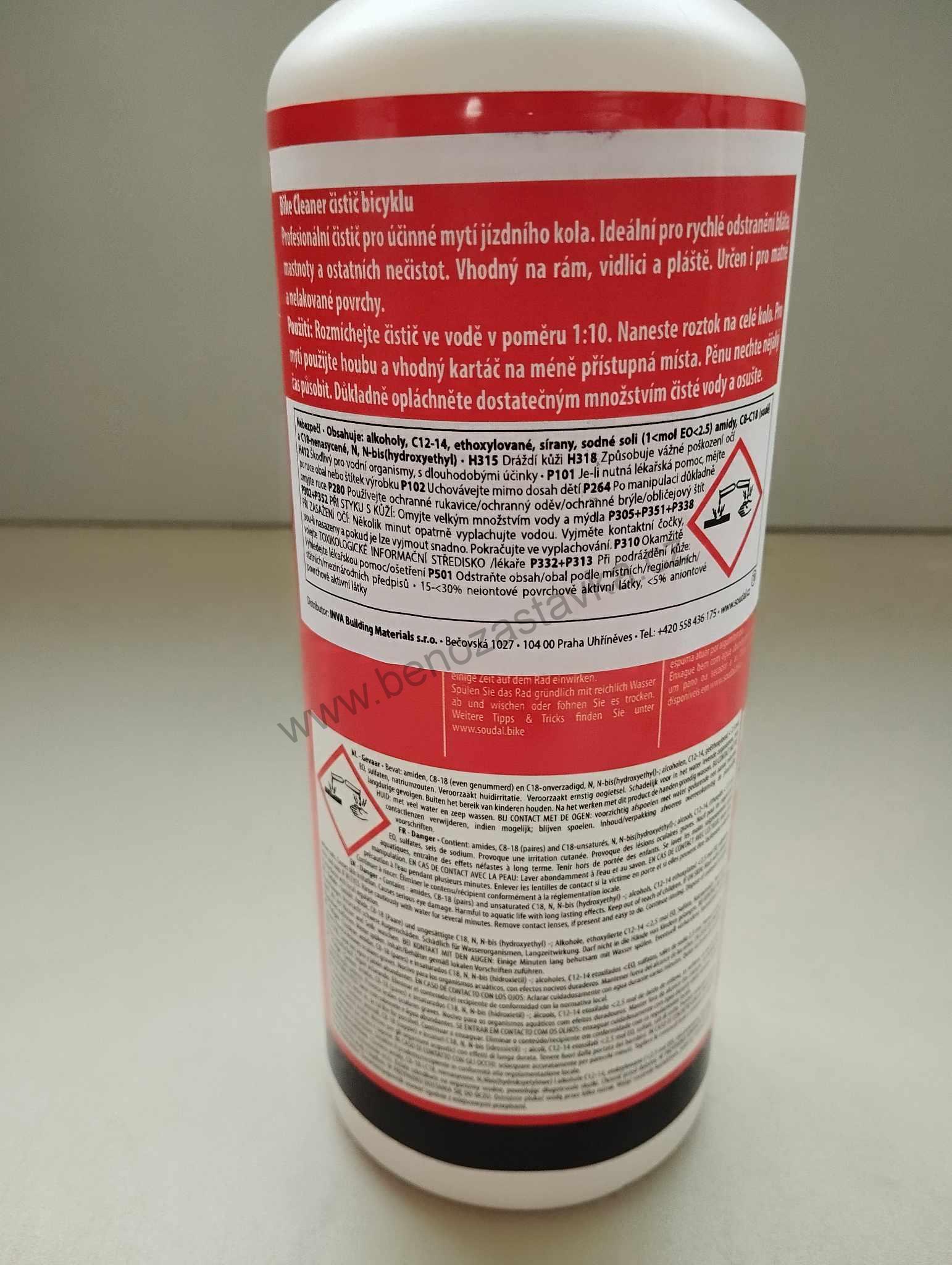 Čistič bicyklu, jízdního kola 1l BIKE CLEANER