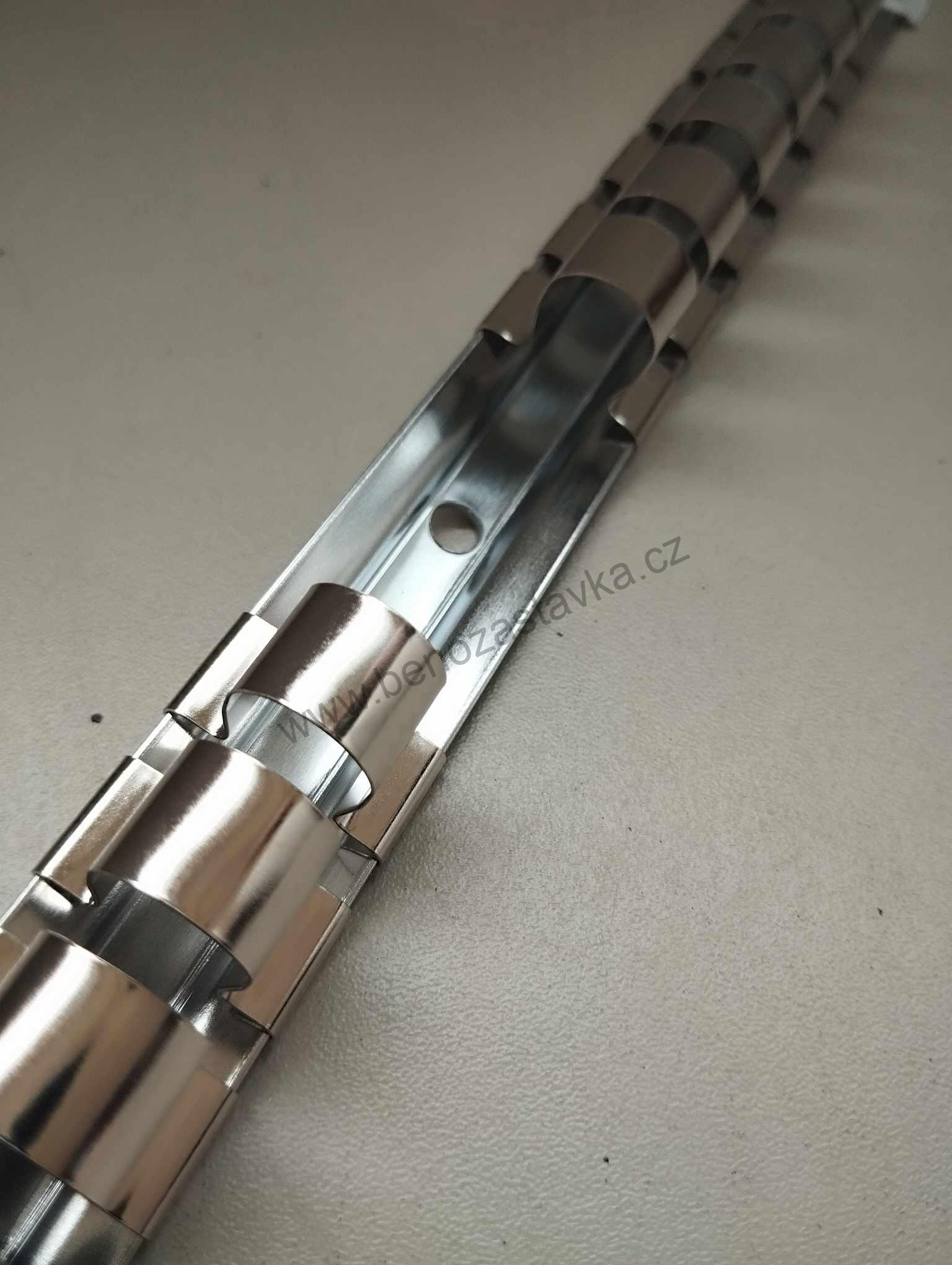 Lišta kovová na hlavice 1/2" - 15 úchytů