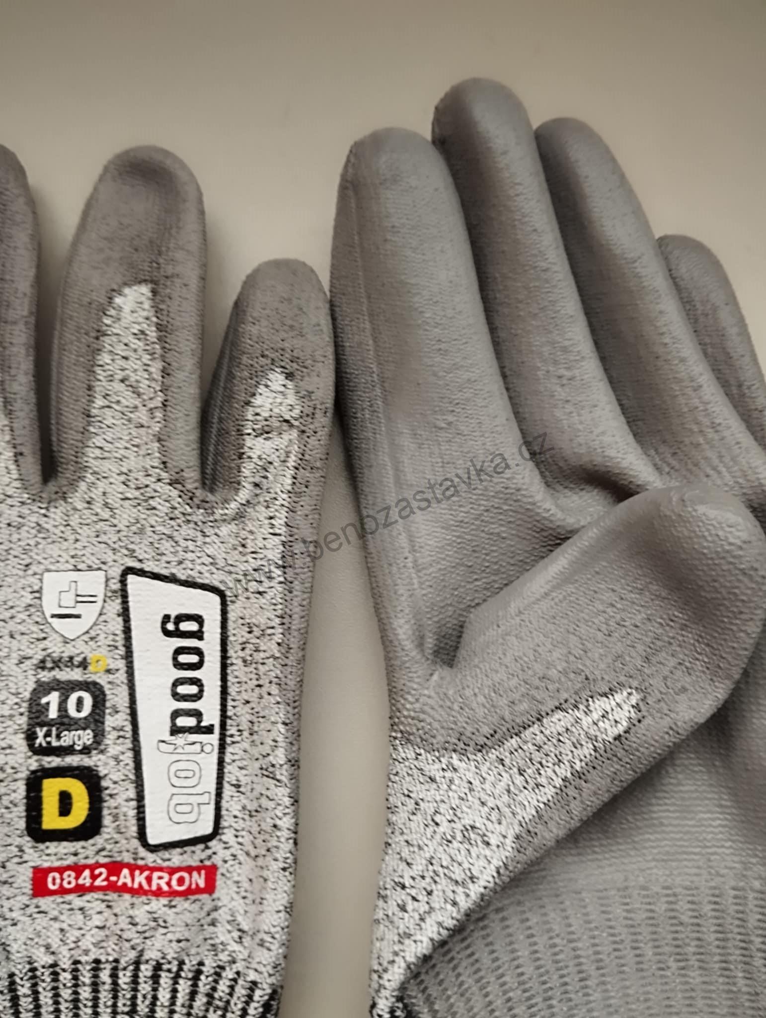 Rukavice protiřezné AKRON - vel. 10