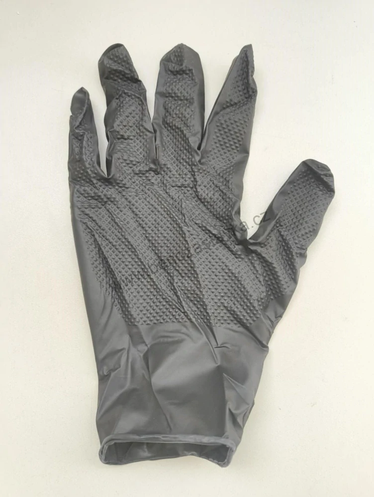 Jednorázové rukavice - SCHWARZ GRIP - vel. M - Nitrilové - 50ks
