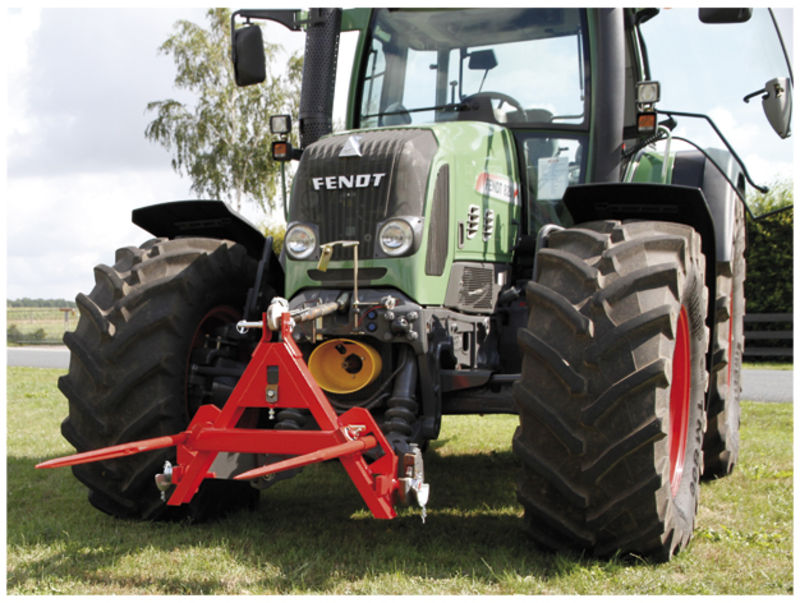 Přepravní vidlice balíků, tříbodové upevnění - sklopná s čepem - GRANIT 