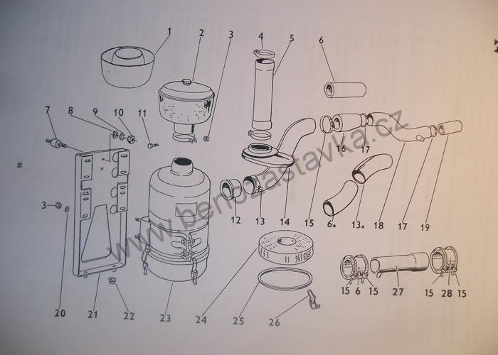 Filtrační vložka - Tráva /S-2 pr. 210 mm - Zetor URI